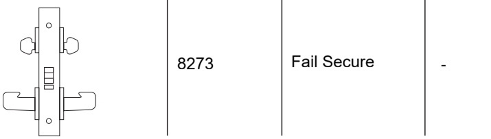 Sargent 8273 Fail Secure Function