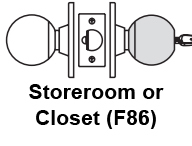 Sargent 8XG04 Storeroom/Closet Function F86 Sargent 8XG04 Storeroom/Closet Function F86