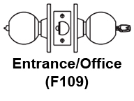 Sargent 8XG05 Entrance/Office Function F109 Sargent 8XG05 Entrance/Office Function F109