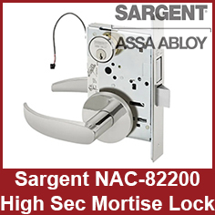 Sargent NAC-82200 High Security Mortise Lock Category