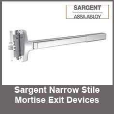 Sargent Narrow Stile Mortise Exit Devices Category