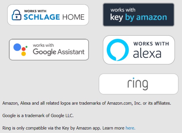 Schlage BE489 Smart Wifi Deadbolt Works With