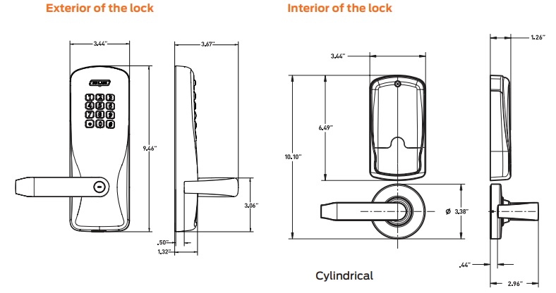 Schlage CO100 Cylindrical | Schlage CO-100 Cylindrical