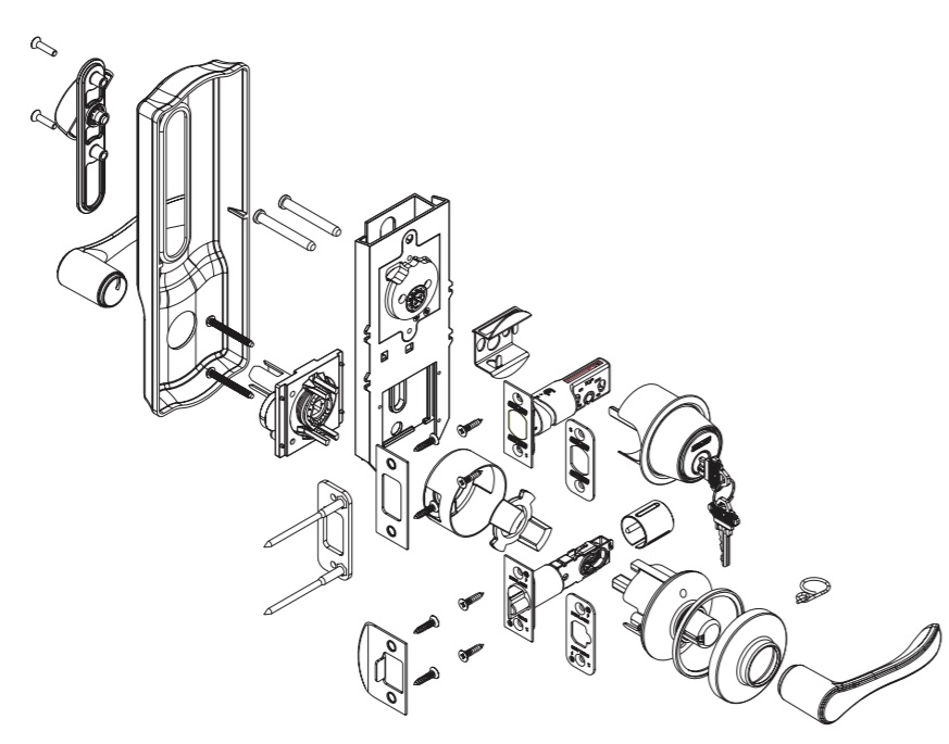 Schlage CS210 Detailed Look | Schlage CS200 Detailed Look