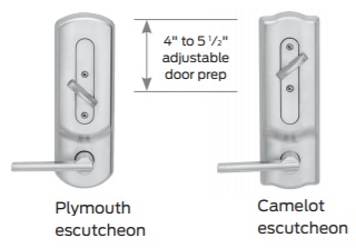 Schlage CS210 Escutcheon Styles | Schlage CS200 Escutcheon Styles