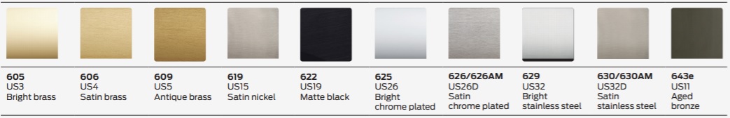 Finishes for Tubular Locks by Schlage