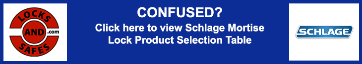 Schlage Mortise Lock Product Selection Table Banner