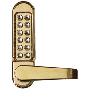 R8146B-05-41 Simplex Pushbutton Mortise Lock with Lever Best Core override  in Antique Brass - Lock Depot Inc