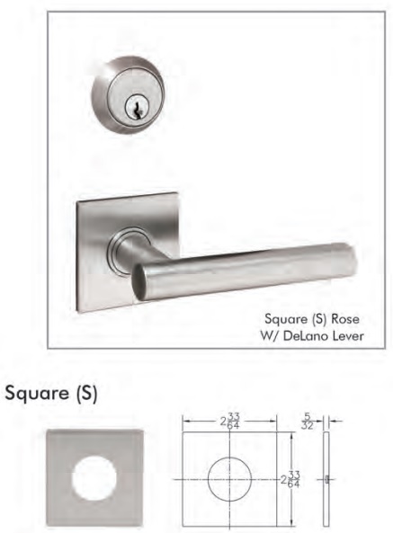 Townsteel Square Rose Dimensions