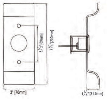 Townsteel ED8900P1 Dimensions