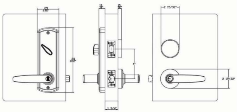 Townsteel m-Genius 4.0" with Sectional Trim Dimensions