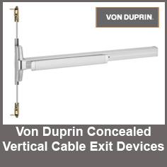 Von Duprin Concealed Vertical Cable Exit Devices