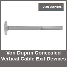 Von Duprin Concealed Vertical Cable Exit Devices