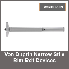 Von Duprin Narrow Stile Rim Exit Devices