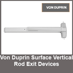 Von Duprin Surface Vertical Rod Exit Devices Von Duprin Surface Vertical Rod Exit Devices
