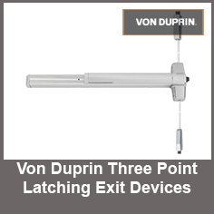 Von Duprin Three Point Latching Exit Devices