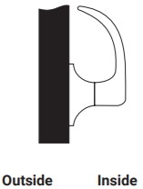 Yale 455LN Single Dummy Trim Function