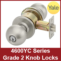 Yale 4600YC Series Grade 2 Cylindrical Knob Locks