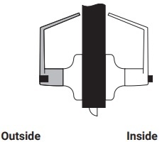 Yale 5302LN Privacy Bedroom or Bath Function