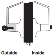 Yale 5322LN Corridor Function