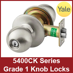 Yale 5400CK Series Grade 1 Cylindrical Knob Locks