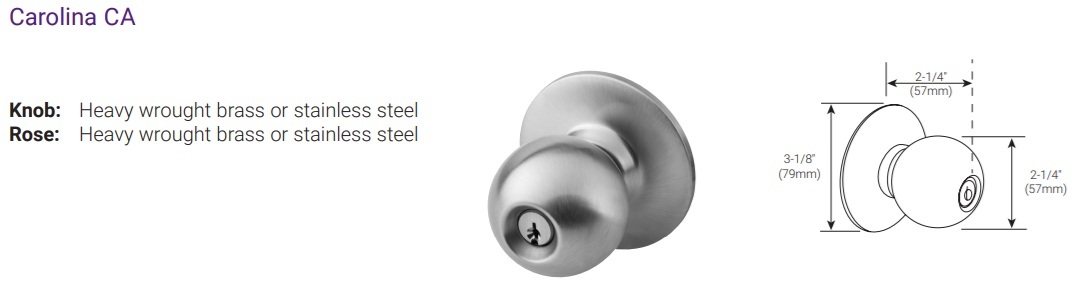 Yale 5400CK Trim Options
