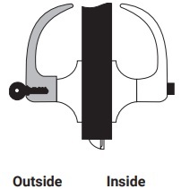 Yale 5422LN Corridor Function