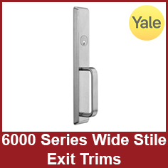 Yale 6000 Series Wide Stile Exit Trims