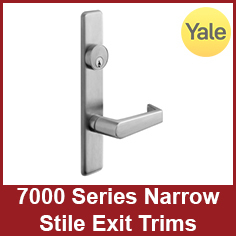 Yale 7000 Series Narrow Stile Exit Trims