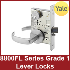 Yale 8800FL Mortise Lever Locks