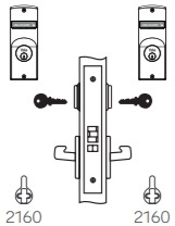 Yale 8808-2 Double Cylinder Classroom Function