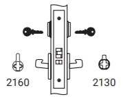 Yale 8817-2 Double Cylinder Apartment, Exit Or Public Toilet Function