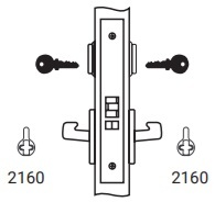 Yale 8895-2 Double Cylinder Both Levers Fail Secure Function