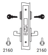 Yale 8897-2 Double Cylinder with Deadbolt Fail Secure Function