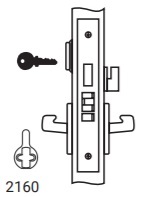 Yale 8897 Single Cylinder with Deadbolt Fail Secure Function