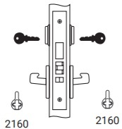 Yale 8898-2 Double Cylinder with Deadbolt Both Levers Fail Safe Function