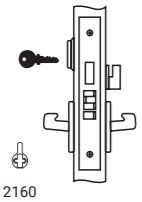 Yale 8898 Single Cylinder with Deadbolt - Both Levers Fail Safe Function