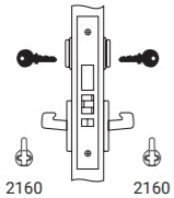 Yale 8899-2 Double Cylinder with Deadbolt Both Levers Fail Secure Function
