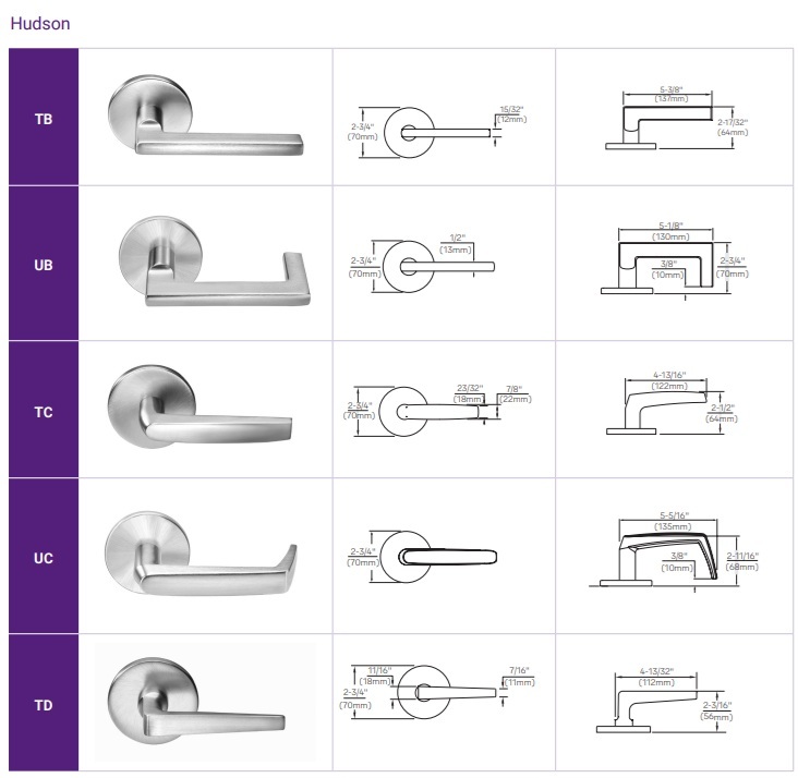 Yale Hudson Levers