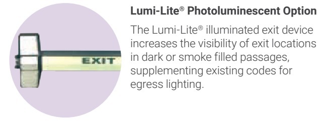 Yale LumiLite Potolumiscent Option