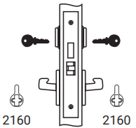 Yale SL8860-2FL Entrance or Storeroom Function