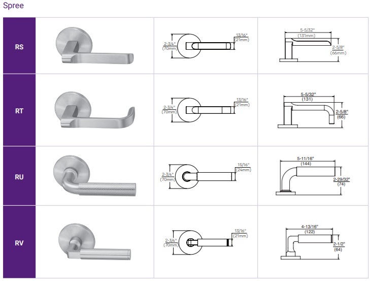 Yale Spree Levers