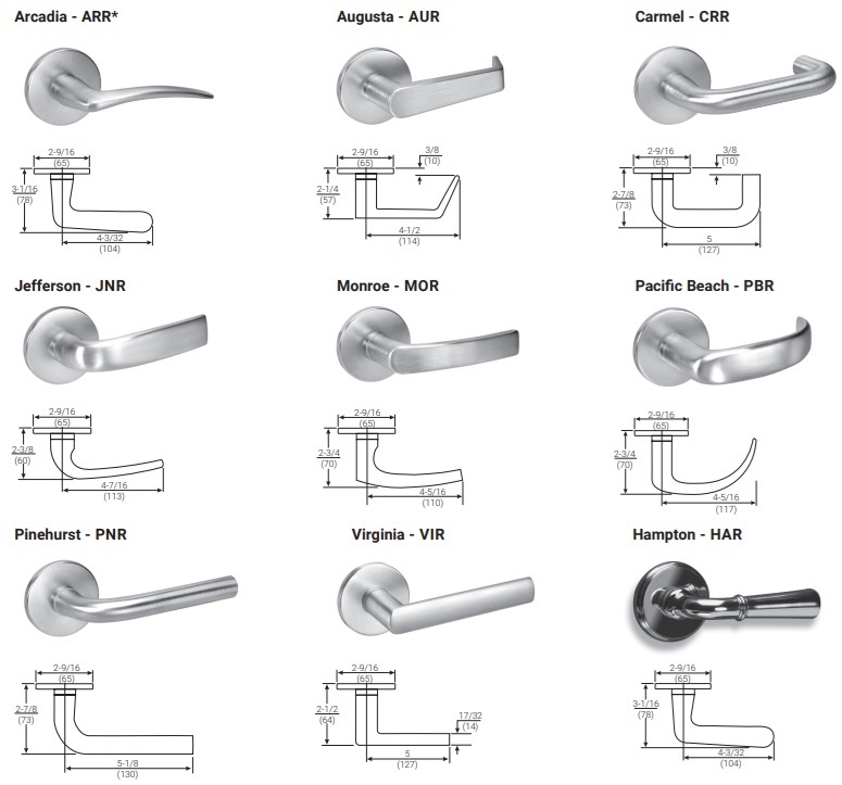 Yale Mortise Lock Standard Lever On Rose