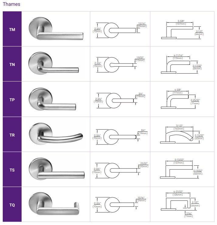 Yale Thames Lever