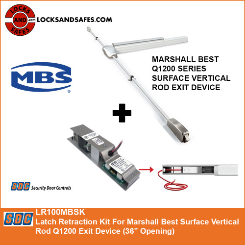 SDC LR100MBSK Latch Retraction Kit For Marshall Best Exit Device