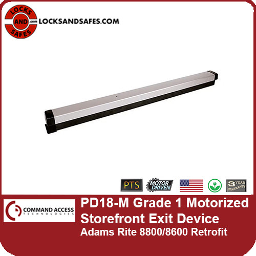 Adams Rite 8800 Electrified Exit Device Replacement | Command Access PD18-M