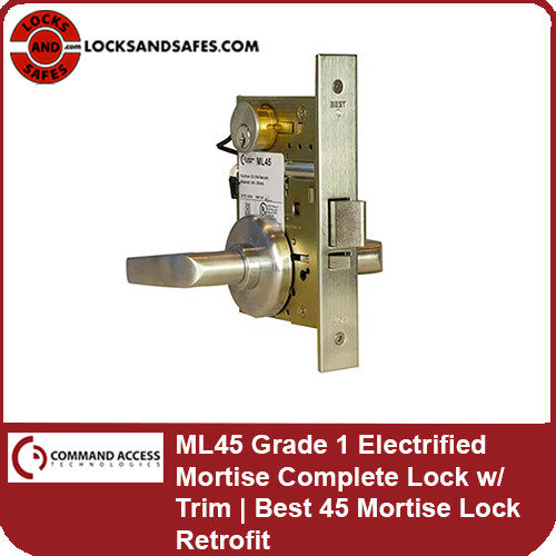 Best 45 Electric Mortise Lock Retrofit Command Access ML45