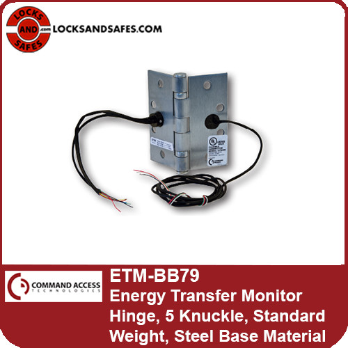 5 Knuckle Butt Hinge with Monitor Command Access ETM BB79