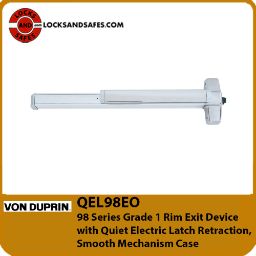 Von Duprin QEL98EO Quiet Electric Latch Retraction Rim Exit Device