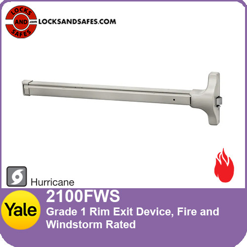 Yale 2100FWS Yale 2100 Fire and Hurricane Rim Exit Device